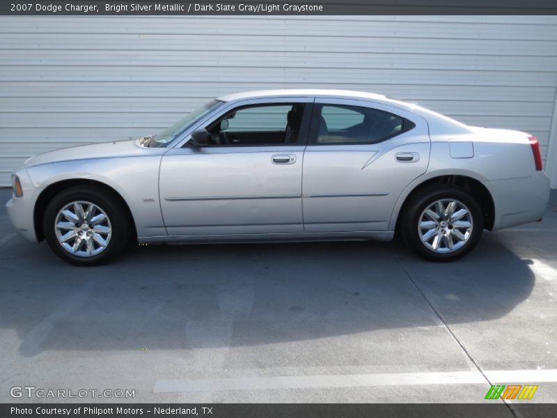 Bright Silver Metallic / Dark Slate Gray/Light Graystone 2007 Dodge Charger