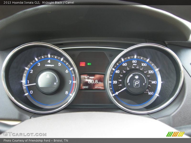 Midnight Black / Camel 2013 Hyundai Sonata GLS