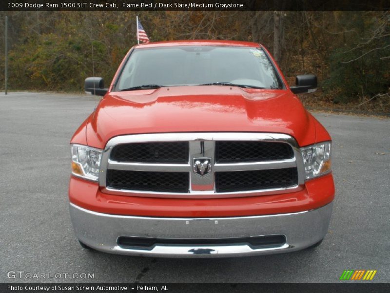 Flame Red / Dark Slate/Medium Graystone 2009 Dodge Ram 1500 SLT Crew Cab