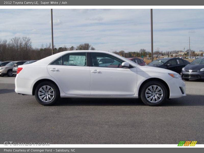 Super White / Ash 2012 Toyota Camry LE
