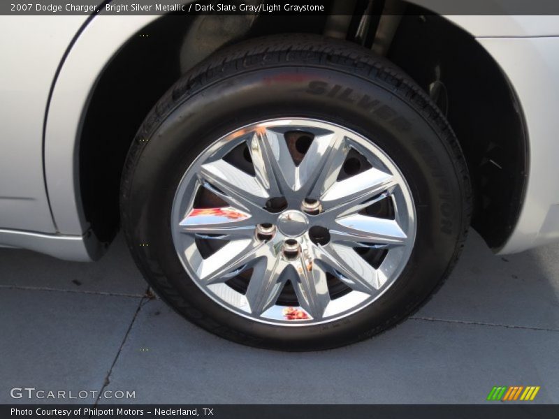Bright Silver Metallic / Dark Slate Gray/Light Graystone 2007 Dodge Charger