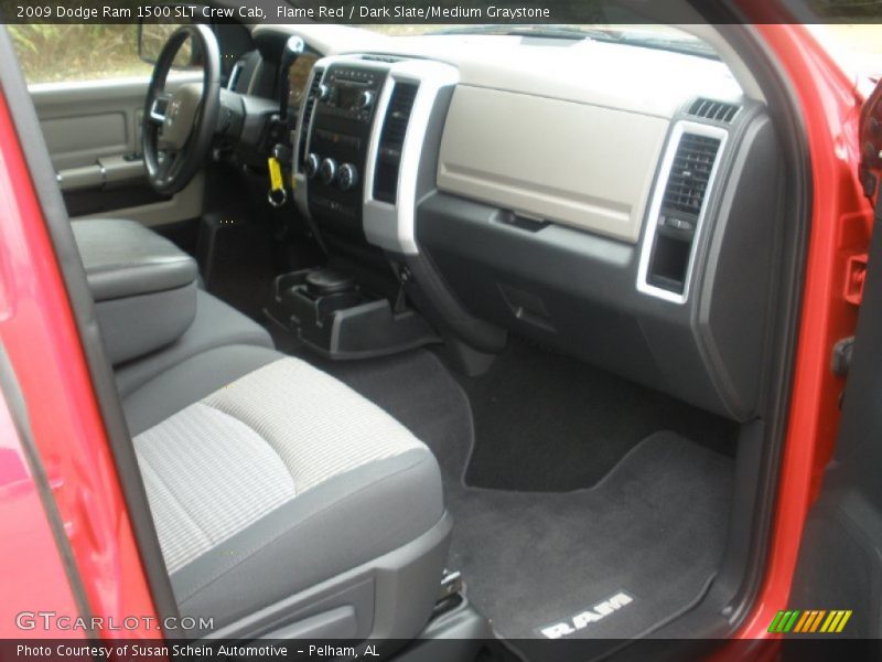 Flame Red / Dark Slate/Medium Graystone 2009 Dodge Ram 1500 SLT Crew Cab