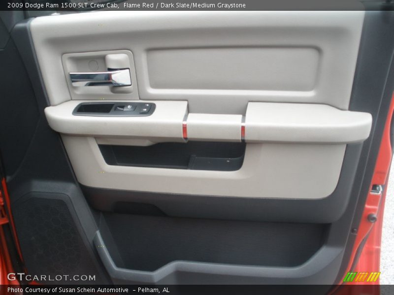 Flame Red / Dark Slate/Medium Graystone 2009 Dodge Ram 1500 SLT Crew Cab