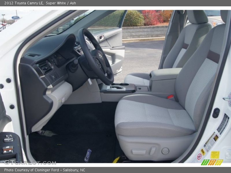 Super White / Ash 2012 Toyota Camry LE