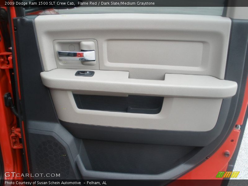 Flame Red / Dark Slate/Medium Graystone 2009 Dodge Ram 1500 SLT Crew Cab