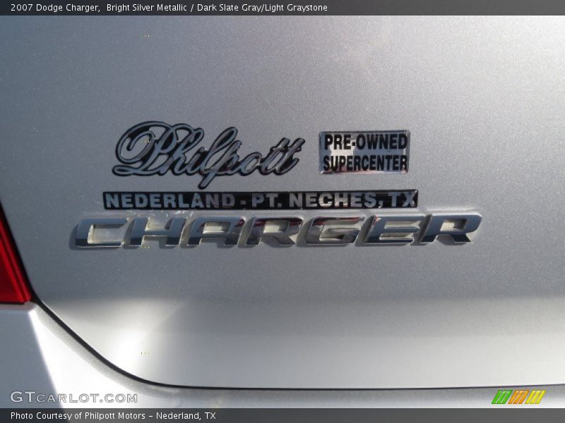 Bright Silver Metallic / Dark Slate Gray/Light Graystone 2007 Dodge Charger
