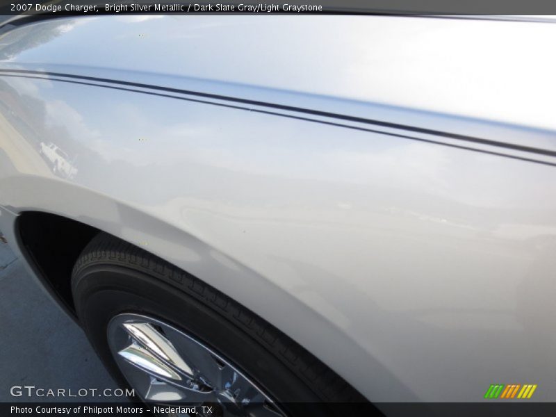 Bright Silver Metallic / Dark Slate Gray/Light Graystone 2007 Dodge Charger