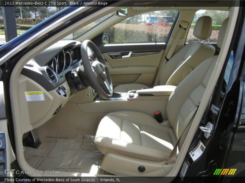 Black / Almond Beige 2013 Mercedes-Benz C 250 Sport