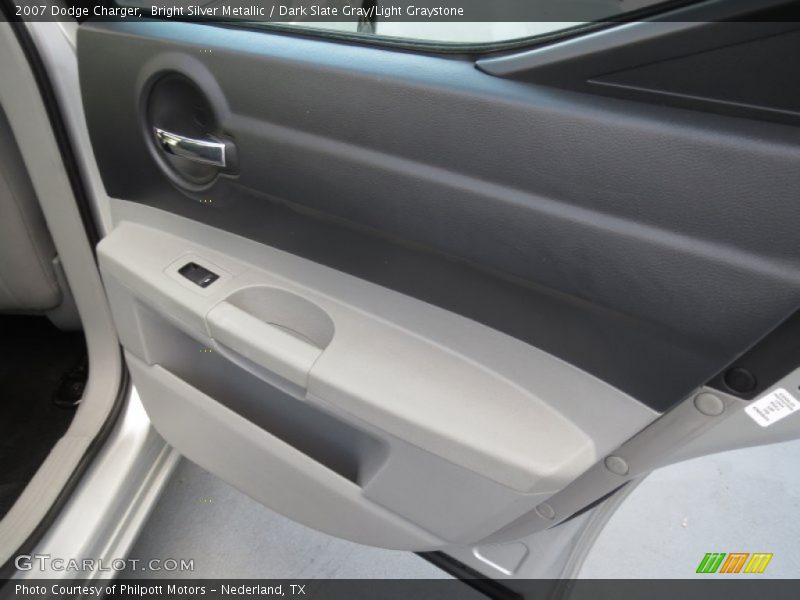 Bright Silver Metallic / Dark Slate Gray/Light Graystone 2007 Dodge Charger