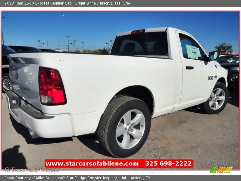 Bright White / Black/Diesel Gray 2013 Ram 1500 Express Regular Cab