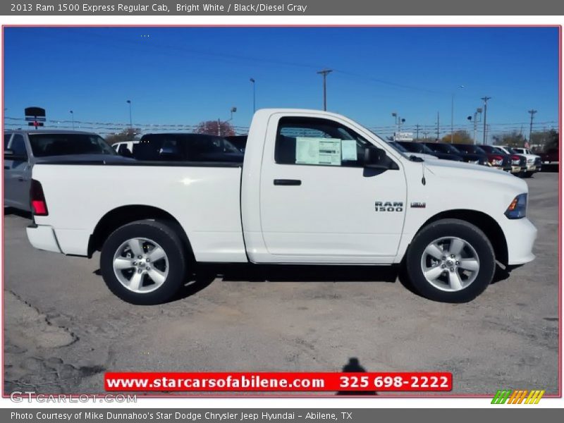 Bright White / Black/Diesel Gray 2013 Ram 1500 Express Regular Cab