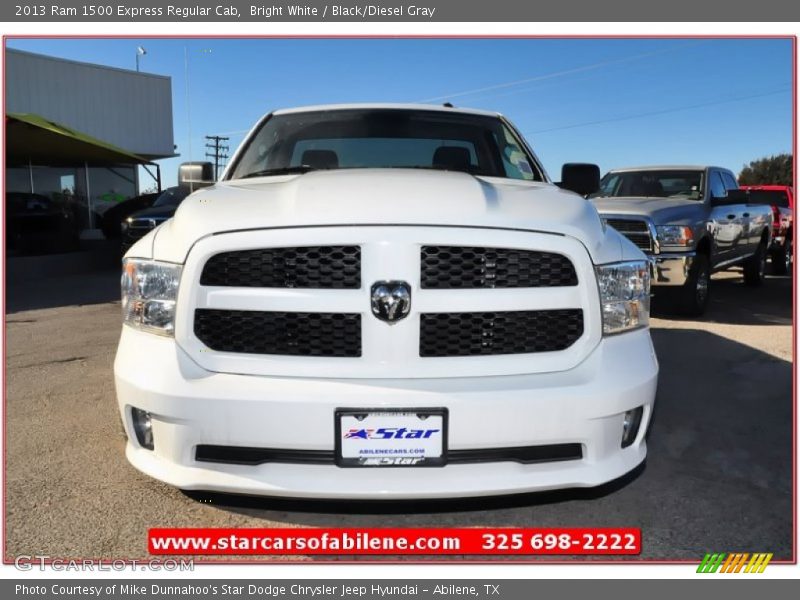 Bright White / Black/Diesel Gray 2013 Ram 1500 Express Regular Cab
