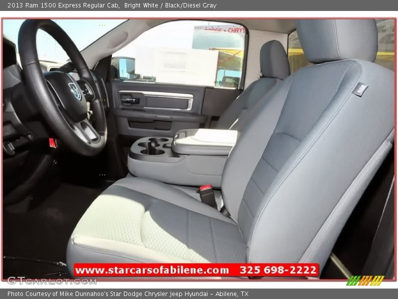 Bright White / Black/Diesel Gray 2013 Ram 1500 Express Regular Cab