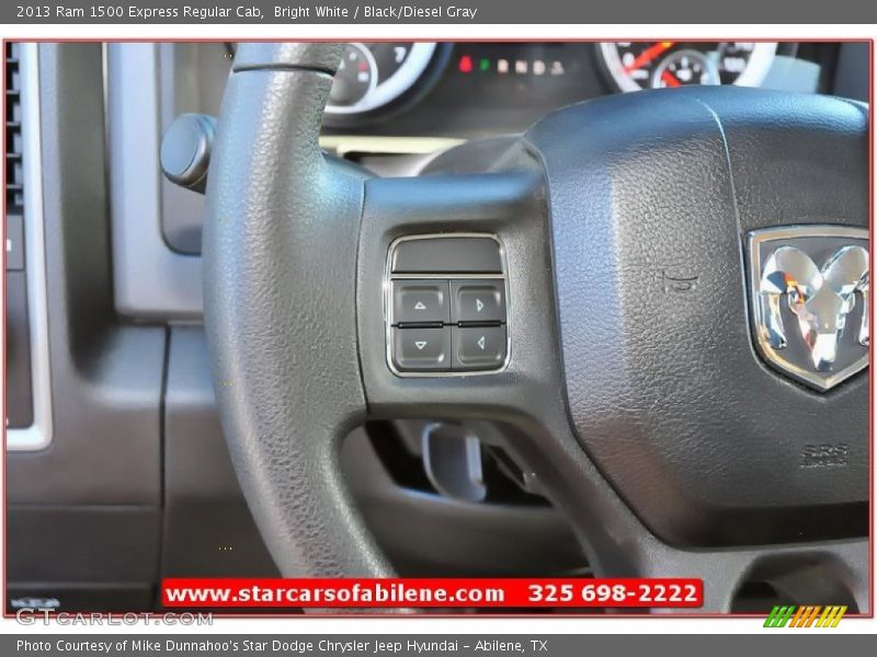 Bright White / Black/Diesel Gray 2013 Ram 1500 Express Regular Cab