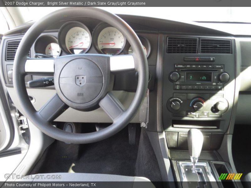 Bright Silver Metallic / Dark Slate Gray/Light Graystone 2007 Dodge Charger