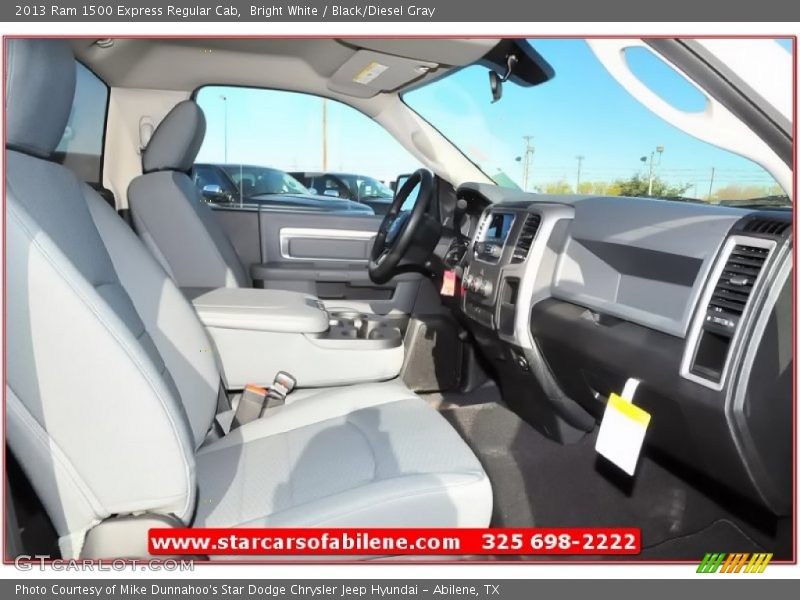 Bright White / Black/Diesel Gray 2013 Ram 1500 Express Regular Cab