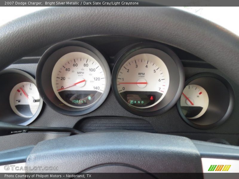 Bright Silver Metallic / Dark Slate Gray/Light Graystone 2007 Dodge Charger