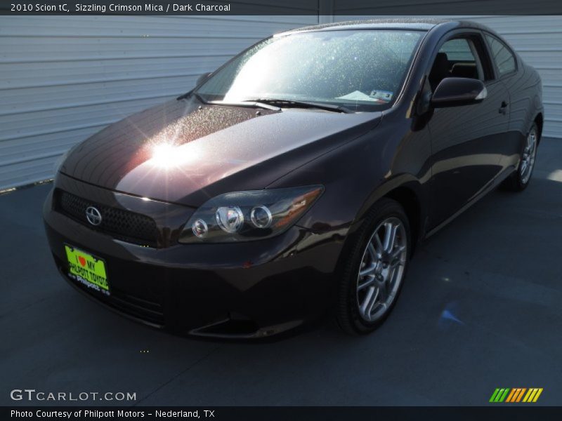 Sizzling Crimson Mica / Dark Charcoal 2010 Scion tC