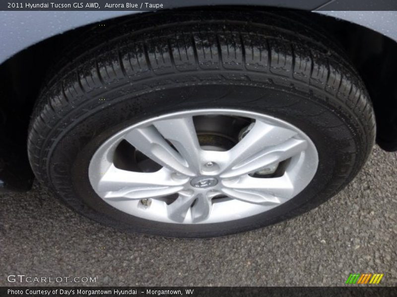 Aurora Blue / Taupe 2011 Hyundai Tucson GLS AWD