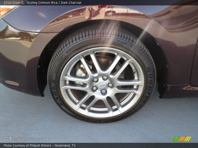 Sizzling Crimson Mica / Dark Charcoal 2010 Scion tC