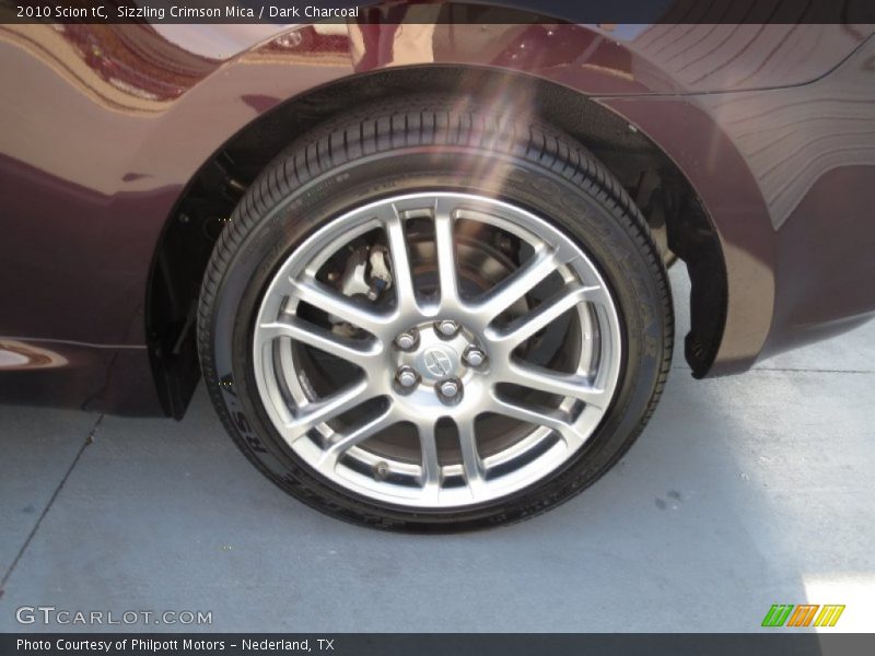 Sizzling Crimson Mica / Dark Charcoal 2010 Scion tC