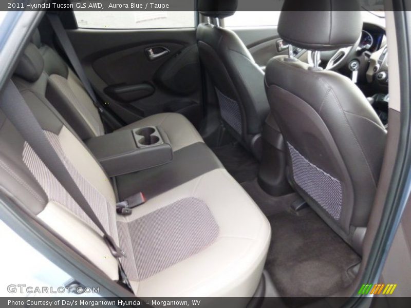 Aurora Blue / Taupe 2011 Hyundai Tucson GLS AWD