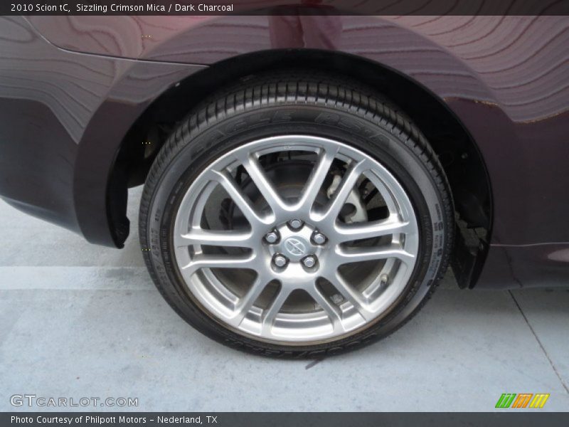 Sizzling Crimson Mica / Dark Charcoal 2010 Scion tC