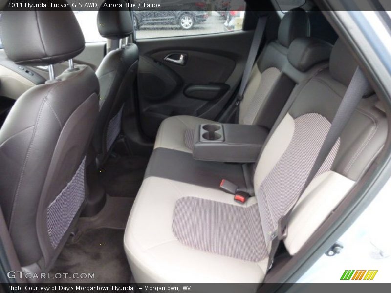 Aurora Blue / Taupe 2011 Hyundai Tucson GLS AWD