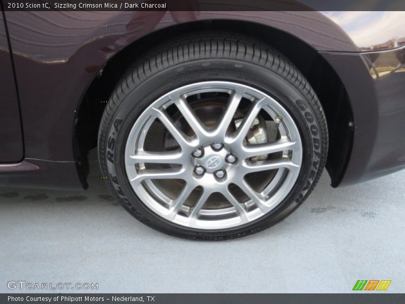 Sizzling Crimson Mica / Dark Charcoal 2010 Scion tC