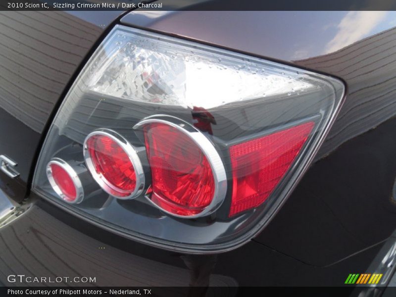 Sizzling Crimson Mica / Dark Charcoal 2010 Scion tC