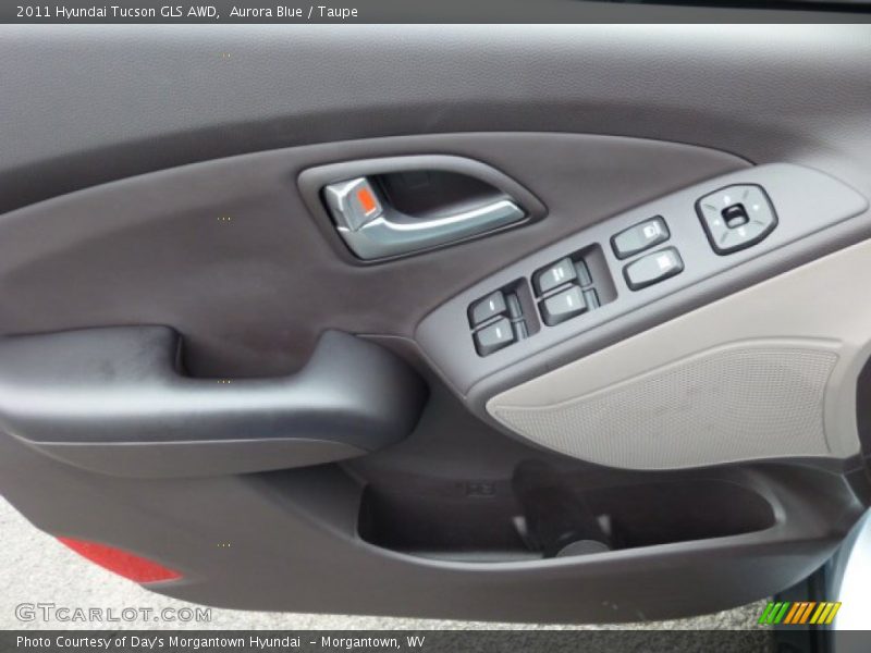 Aurora Blue / Taupe 2011 Hyundai Tucson GLS AWD