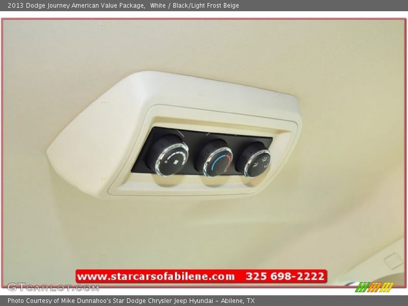 White / Black/Light Frost Beige 2013 Dodge Journey American Value Package