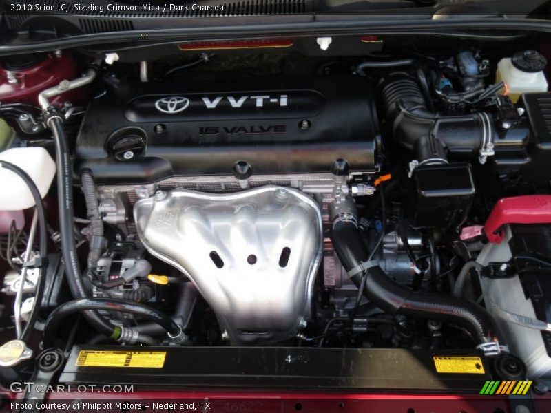 Sizzling Crimson Mica / Dark Charcoal 2010 Scion tC
