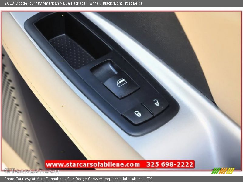 White / Black/Light Frost Beige 2013 Dodge Journey American Value Package