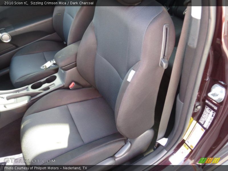 Sizzling Crimson Mica / Dark Charcoal 2010 Scion tC