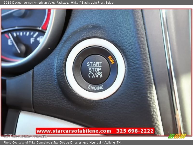 White / Black/Light Frost Beige 2013 Dodge Journey American Value Package