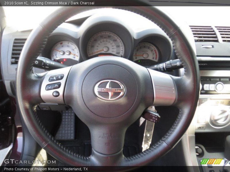 Sizzling Crimson Mica / Dark Charcoal 2010 Scion tC