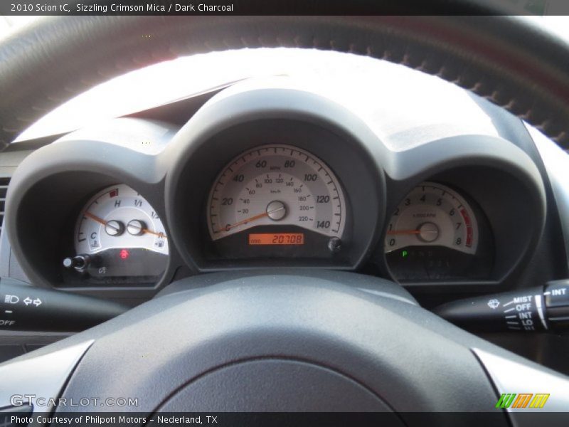 Sizzling Crimson Mica / Dark Charcoal 2010 Scion tC