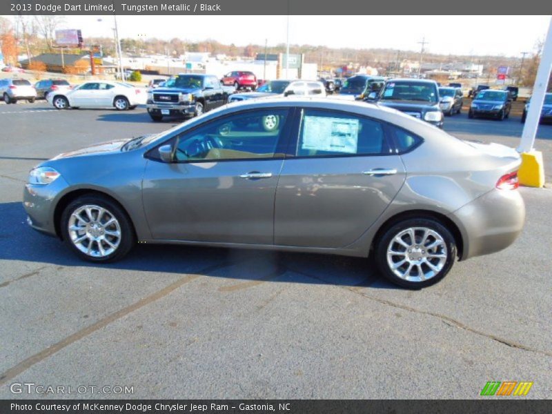 Tungsten Metallic / Black 2013 Dodge Dart Limited