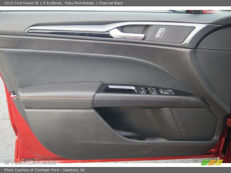 Ruby Red Metallic / Charcoal Black 2013 Ford Fusion SE 1.6 EcoBoost