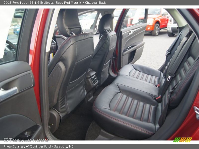 Ruby Red Metallic / Charcoal Black 2013 Ford Fusion SE 1.6 EcoBoost