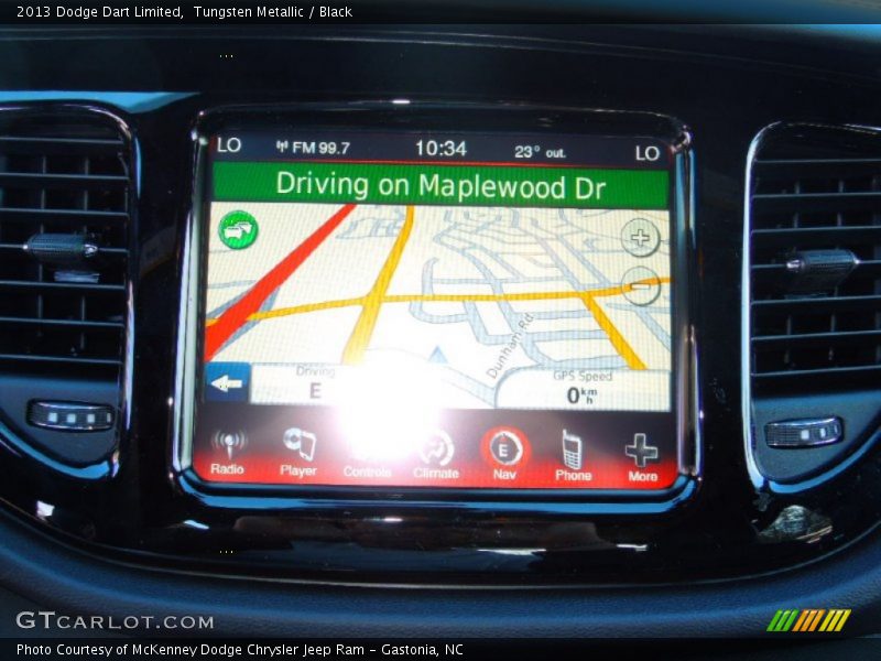 Tungsten Metallic / Black 2013 Dodge Dart Limited