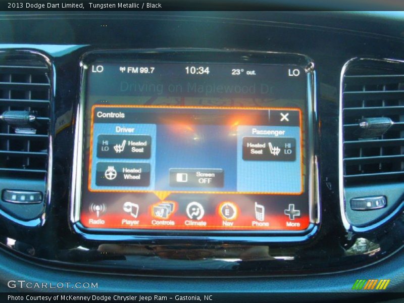 Tungsten Metallic / Black 2013 Dodge Dart Limited