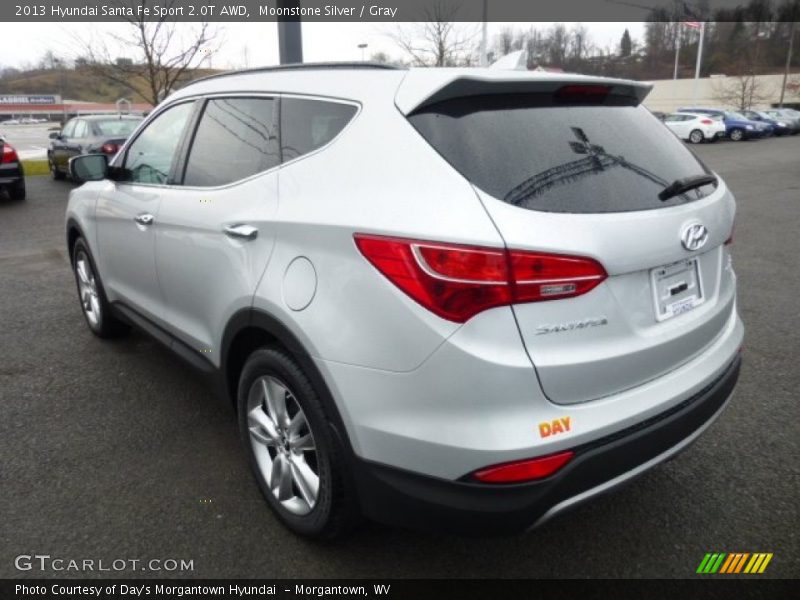 Moonstone Silver / Gray 2013 Hyundai Santa Fe Sport 2.0T AWD
