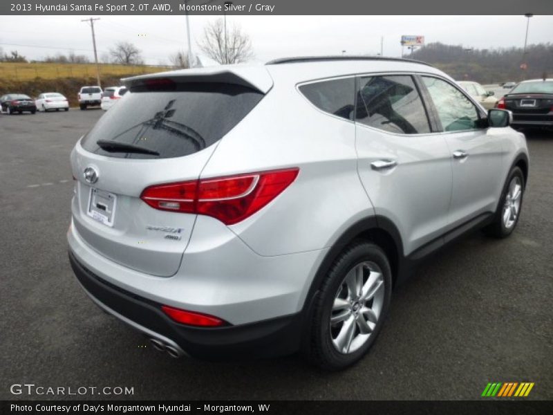 Moonstone Silver / Gray 2013 Hyundai Santa Fe Sport 2.0T AWD