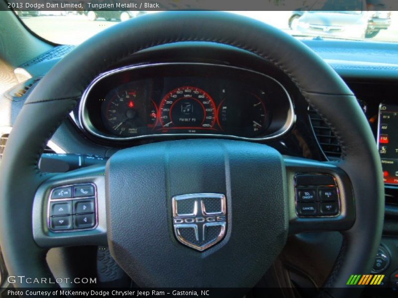 Tungsten Metallic / Black 2013 Dodge Dart Limited