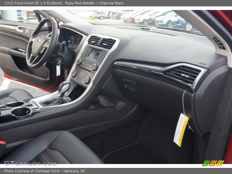Ruby Red Metallic / Charcoal Black 2013 Ford Fusion SE 1.6 EcoBoost