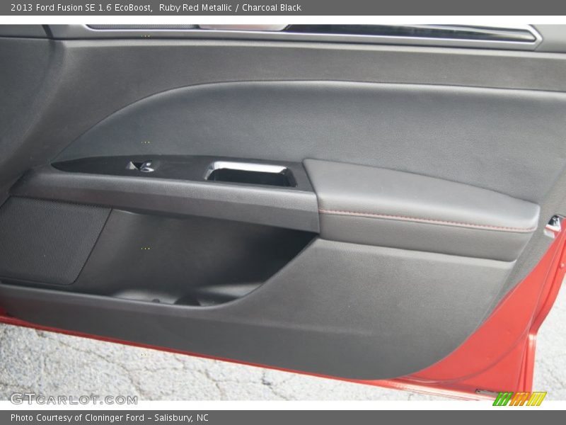 Ruby Red Metallic / Charcoal Black 2013 Ford Fusion SE 1.6 EcoBoost