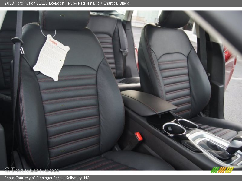 Ruby Red Metallic / Charcoal Black 2013 Ford Fusion SE 1.6 EcoBoost