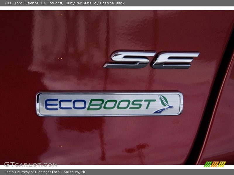 Ruby Red Metallic / Charcoal Black 2013 Ford Fusion SE 1.6 EcoBoost